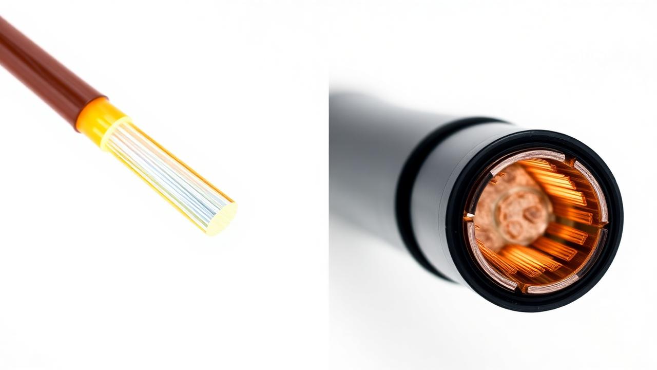 Diferența între fibră optică și cablu coaxial